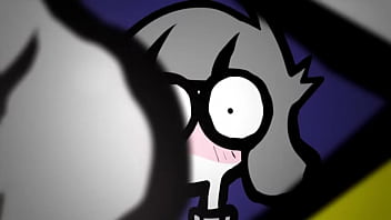 Massive dude hard-on gets a hand-job in 2D cartoon
