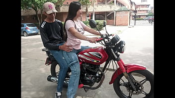 Daddy helps his neighbor learn to ride a motorcycle, but things get super-fucking-hot when she sits on his lap