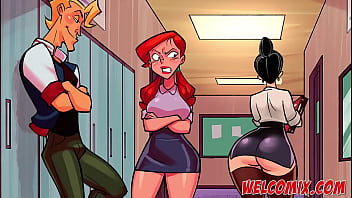 Red-hot rendezvous with a passionate and naughty professor in manga pornography cartoon