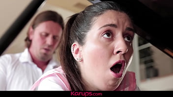 Maid Katty West gets romped in cowgirl and doggie-style positions