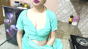 Desi village nymph taken to the kitchen and pounded rock-hard by her step-brother in Indian clear voice