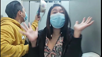 A Filipino couple's scandalous rendezvous in a gender-neutral rest room