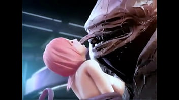 A pretty gal experiences ass-fuck foray play with an extraterrestrial being in a 3d anime movie