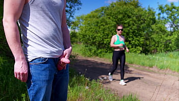A chance rendezvous with a sports enthusiast leads to unexpected pleasures for an exhibitionist