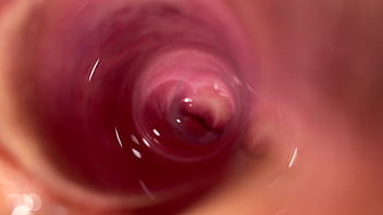 Mia's cock-squeezing and moist coochie jerked with a transparent faux spunk-pump