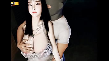 A youthfull Asian doll gets plundered by a bandit in a Anime pornography Three dimensional video