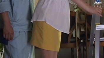 A married gal gets intimate with another guy while her spouse is nearby