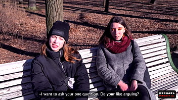 Experience the excite of a gamble with unknown gals in a public setting