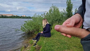 A voyeuristic man spots a solo chick in nature and exposes himself to her, commencing to delight himself in the presence of an unfamiliar beauty. Despite the potential to frighten her, she luvs eyeing a massive male member and cravi