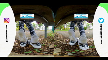Experience the arouse of VR 180 in this super-fucking-hot flick of a gal in sweat-soaked Adidas sneakers and dirty, stinkin' socks, with a torturing foot tonguing vignette