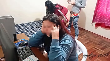 I sheer pleasure her hottest pal while she's on the phone with her hotwife husband