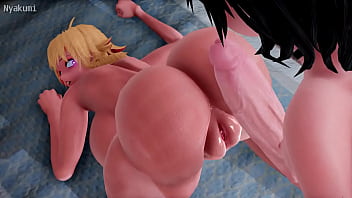 The risqué Second job in 3 dimensional with phat figure and a phat member