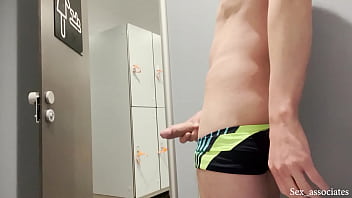 I uncover myself in a public swimming pool and a preggo doll assists me in orgasm