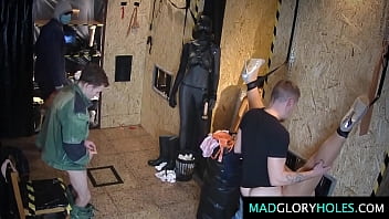 A huge-boobed Mom gets group-fucked and guzzles jism