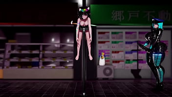Bum and tits: Anime porno adventure with Futa troublemakers