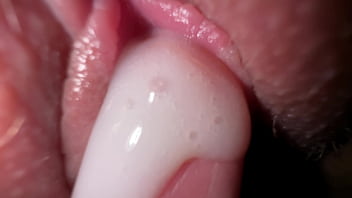 Strong Pov fuck-fest with a friend's fiancé, cock-squeezing and cream-colored ejaculation on a spread vag